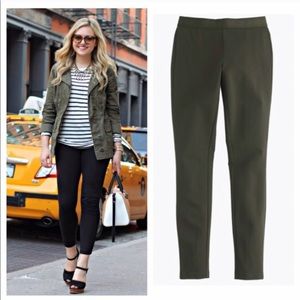 Jcrew Pixie Olive Army Green Pants Leggings size 2
